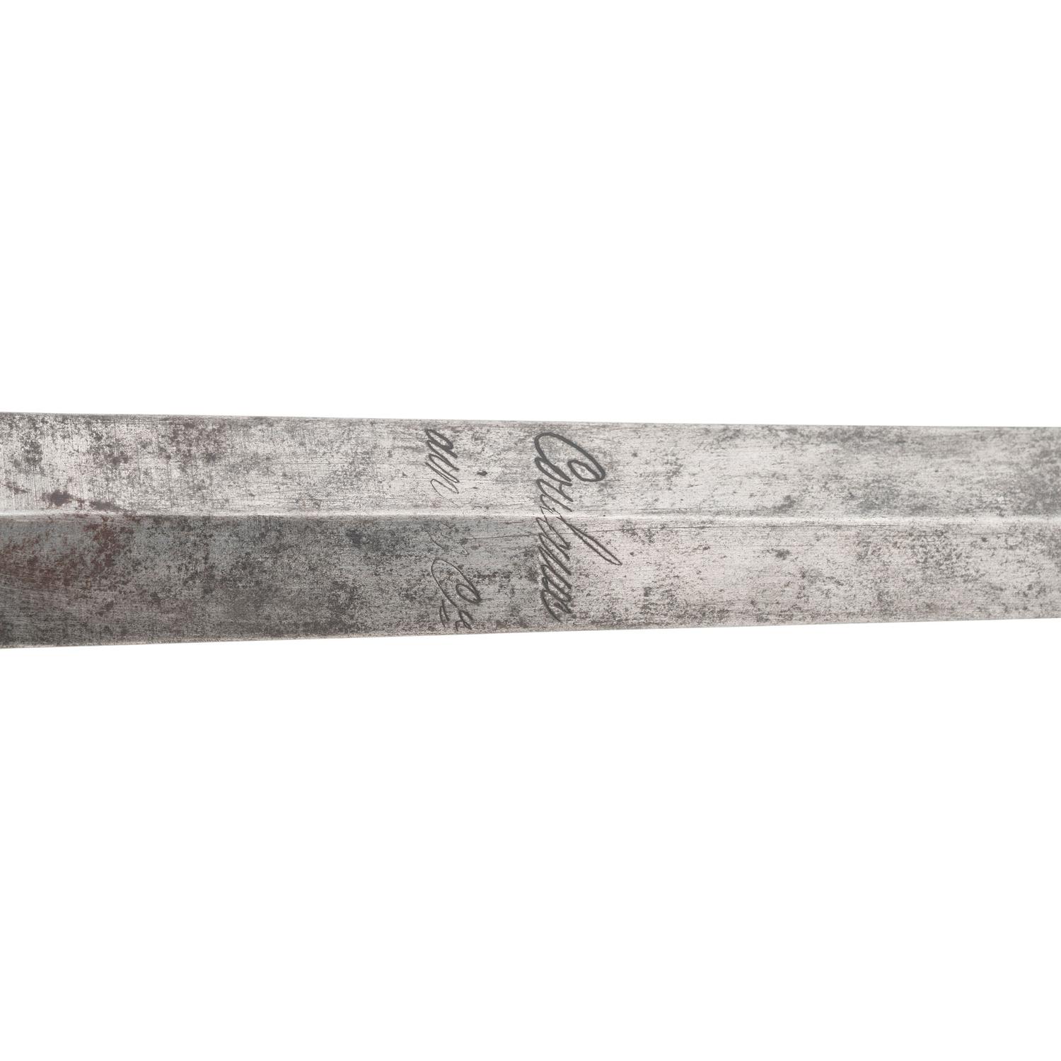 Spanish Etched Steel Cup Hilt Rapier with Klingenthal Blade