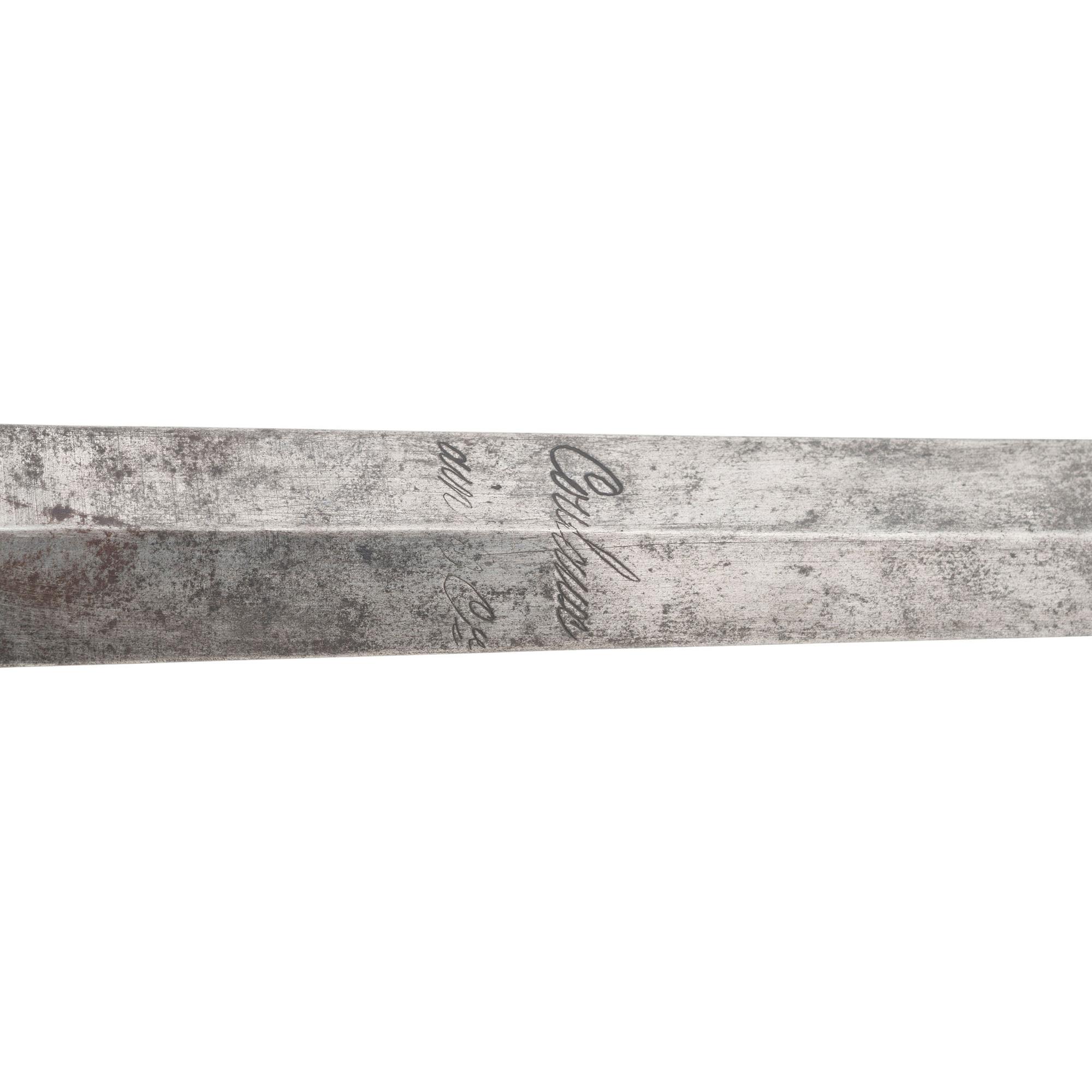 Spanish Etched Steel Cup Hilt Rapier with Klingenthal Blade
