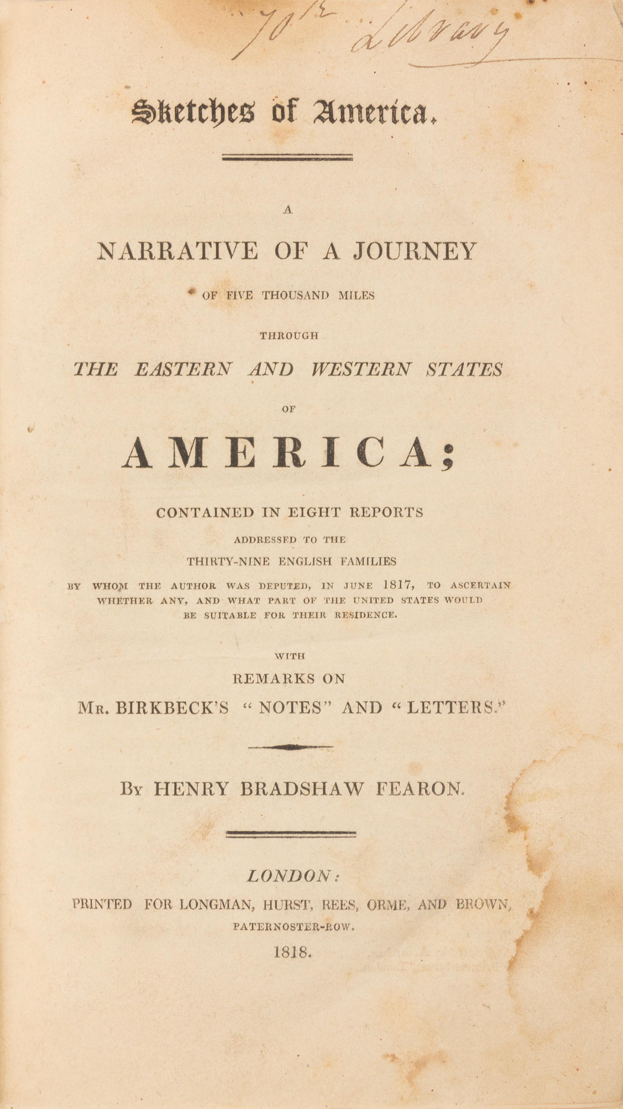 FEARON, Henry Bradshaw (b.1770?)