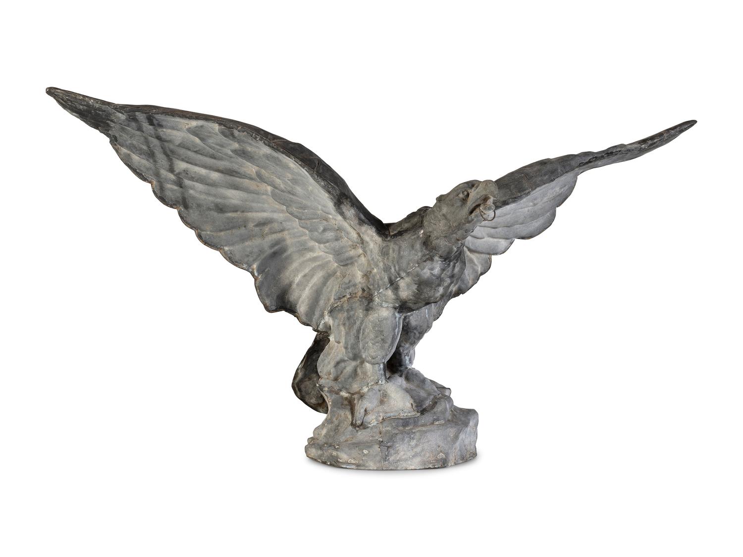 A Cast Zinc Eagle Architectural Finial