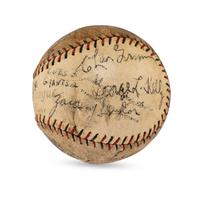 A 1930 Chicago Cubs Team Signed Autograph Baseball Featuring Kiki Cuyler and Hack Wilson (Beckett Authentication Services)