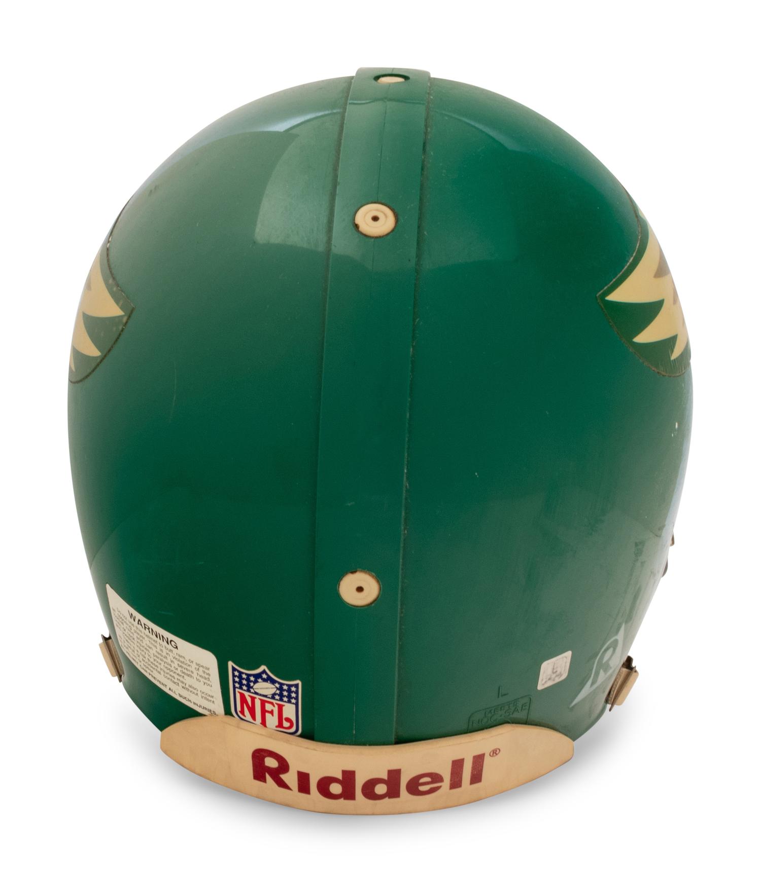 A Riddell Philadelphia Eagles Football Helmet Formerly Displayed at Mike Ditka's Restaurant