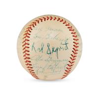 A 1953 Kansas City Blues Team Signed Autograph Baseball