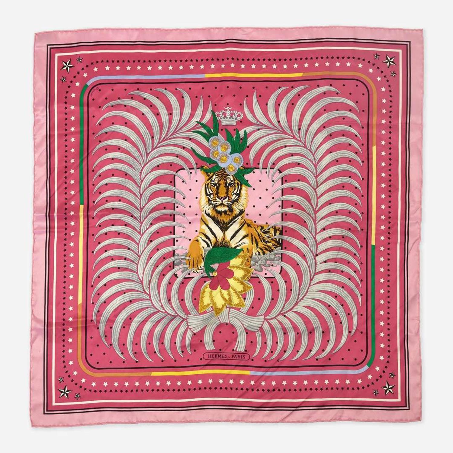 A Set of Two Hermès Silk Scarves Hermès