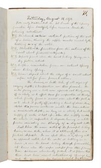 [Yellowstone]. Comstock, Theodore Bryant (1849-1915). A pair of personal manuscript journals documenting Comstock's 1873 exploration of Yellowstone. [Wyoming Territory, 1873-1875].