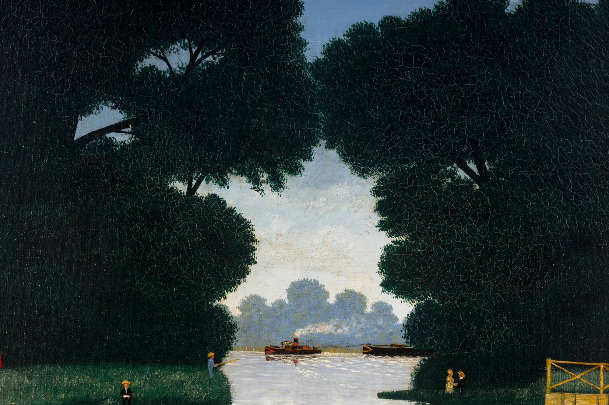Untitled (Boats on a Lake)