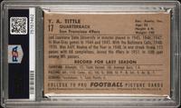 A Group of Nine 1952 Bowman Large Hall of Fame PSA Graded Football Cards,
