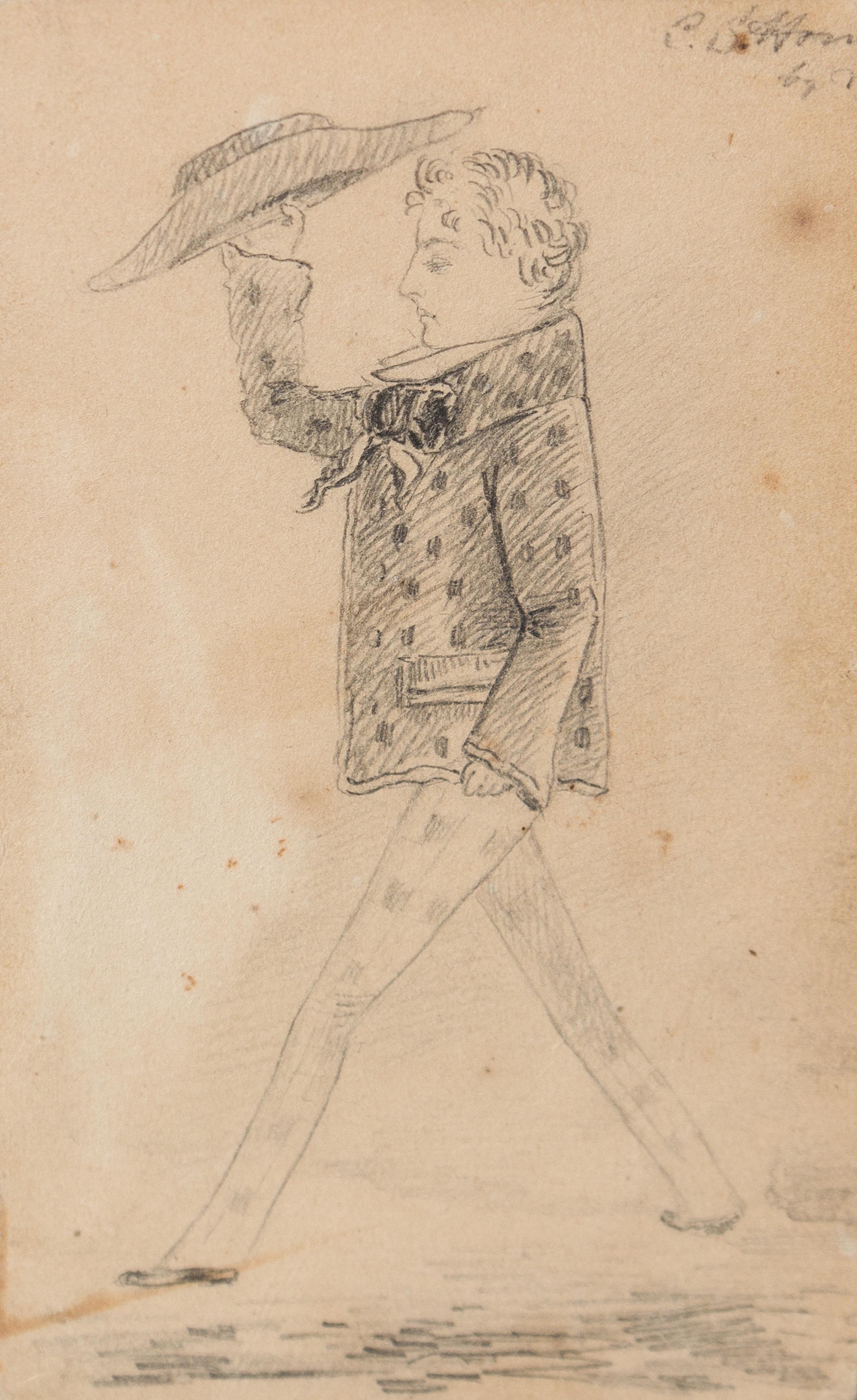 Winslow Homer, (American, 1836-1910), Untitled (Man Walking to Church)