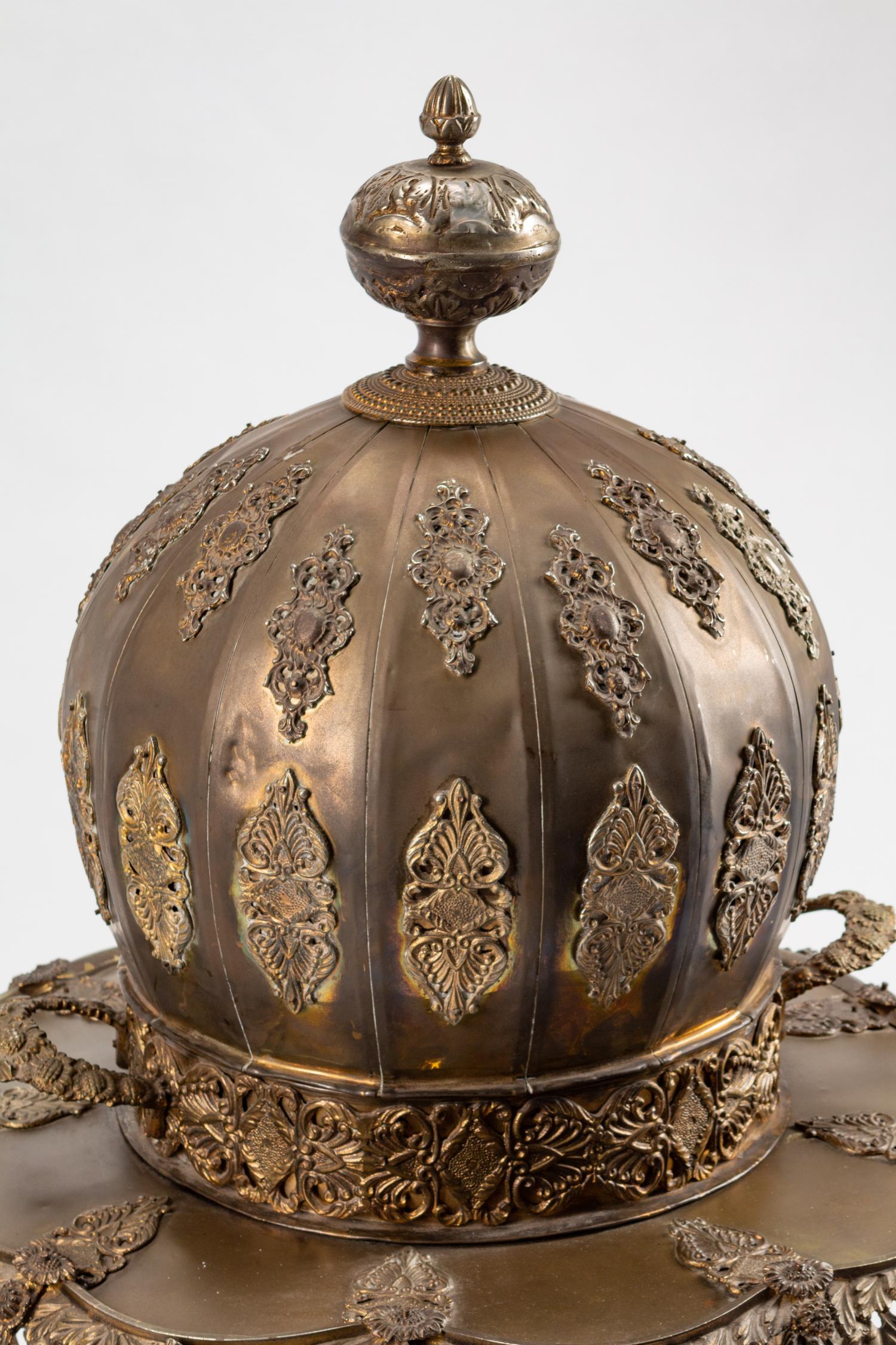 A Moorish Style Brass Brazier