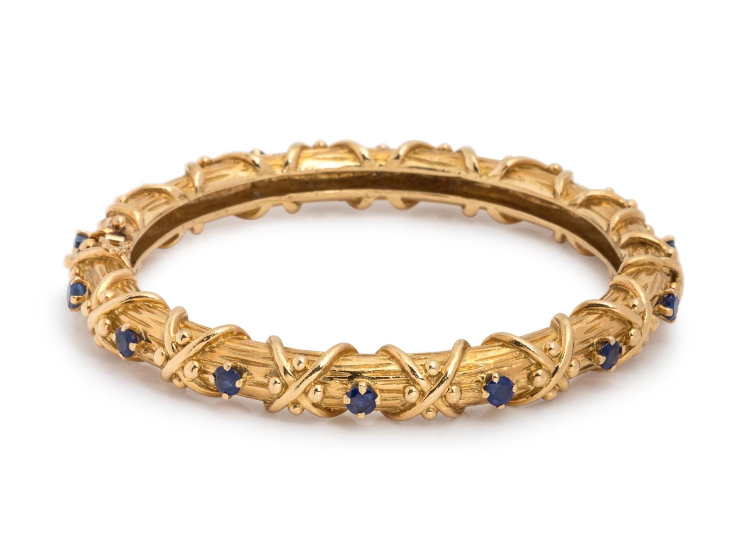Tiffany & Co., Sapphire Bangle Bracelet