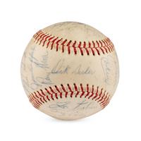 A 1965 Cincinnati Reds Team Signed Autograph Baseball Including Early Pete Rose Signature (Beckett Authentication Services)
