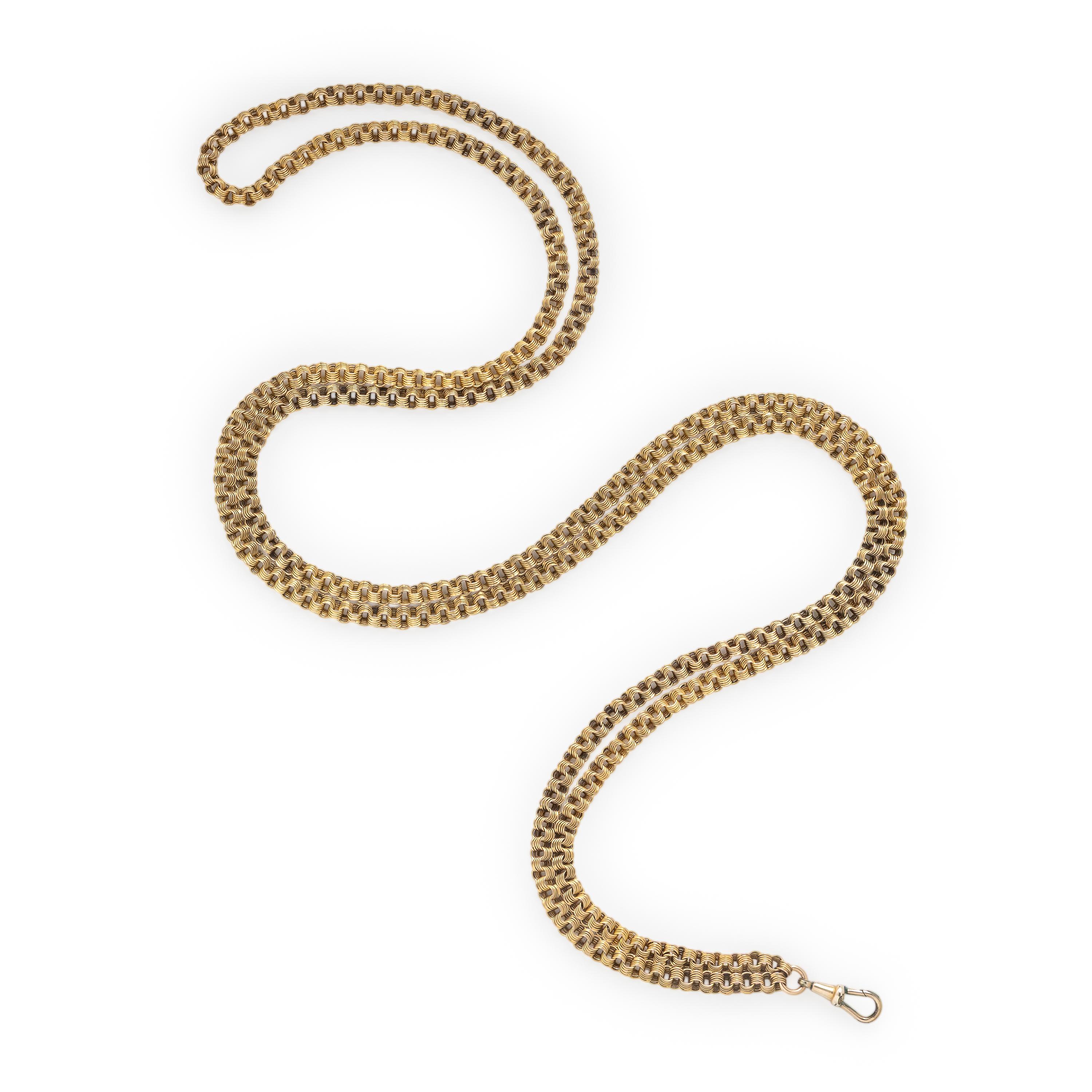 Yellow Gold Watch Chain