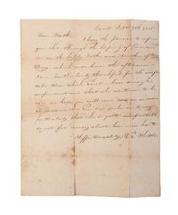 [SLAVERY & ABOLITION]. A group of three letters related to enslaved individuals, comprising: