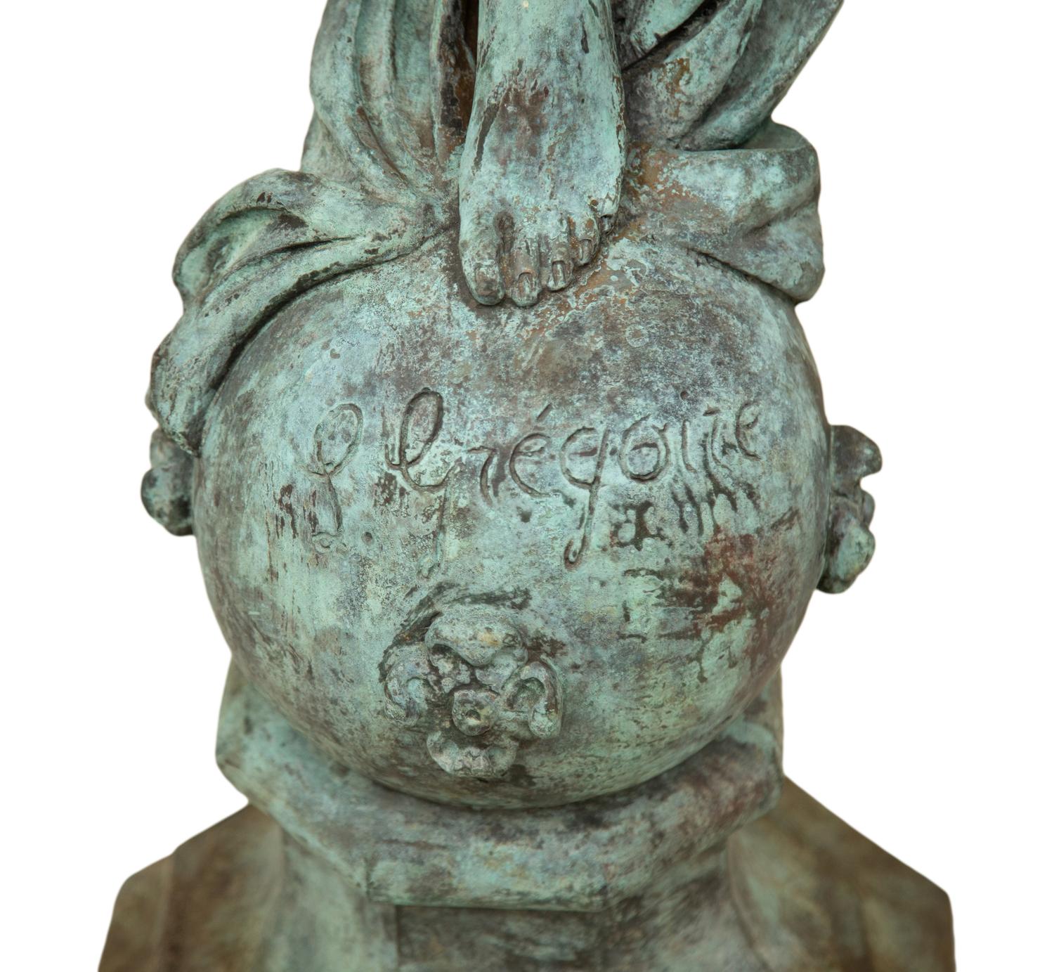 A Patinated Bronze Figure After Gregoire 20th Century