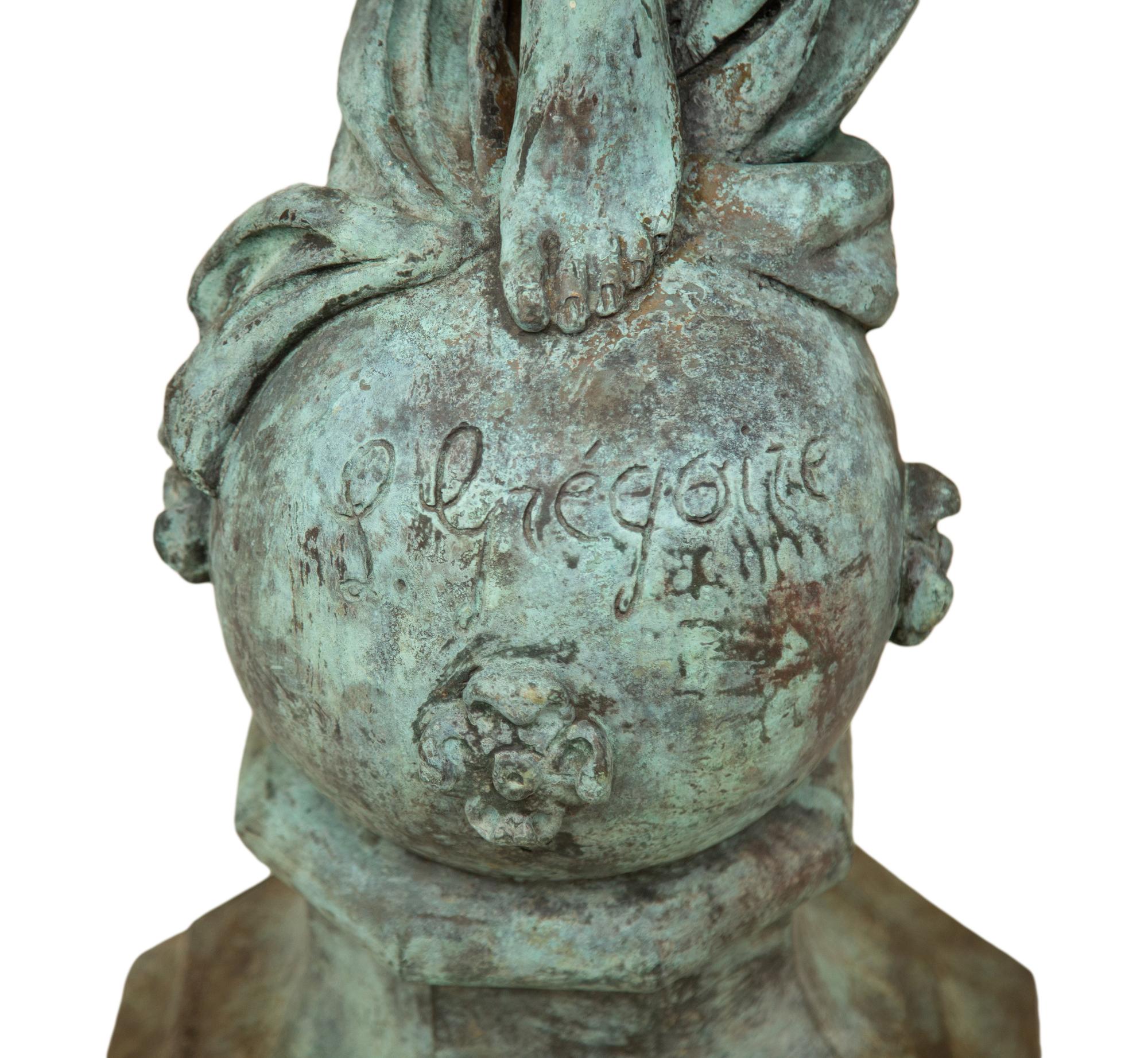 A Patinated Bronze Figure After Gregoire 20th Century