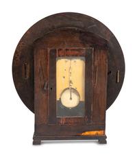 An English Oak Framed World Time Wall Clock