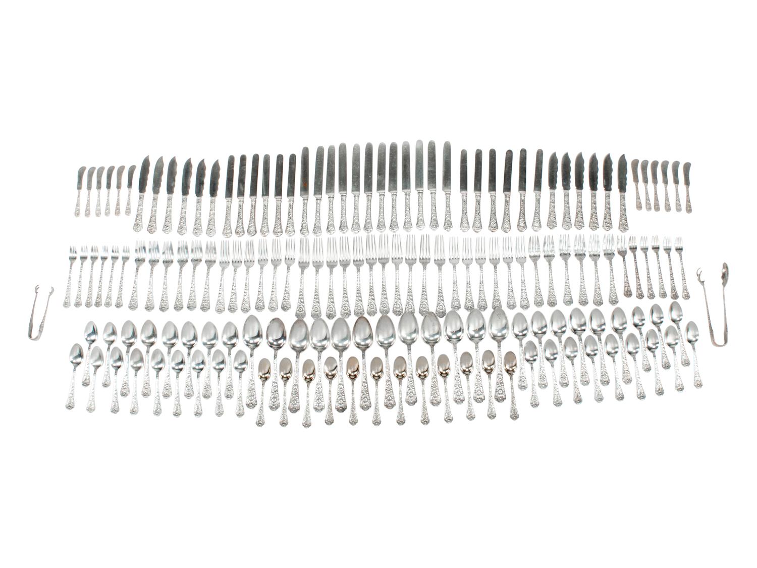 An American Silver Flatware Service