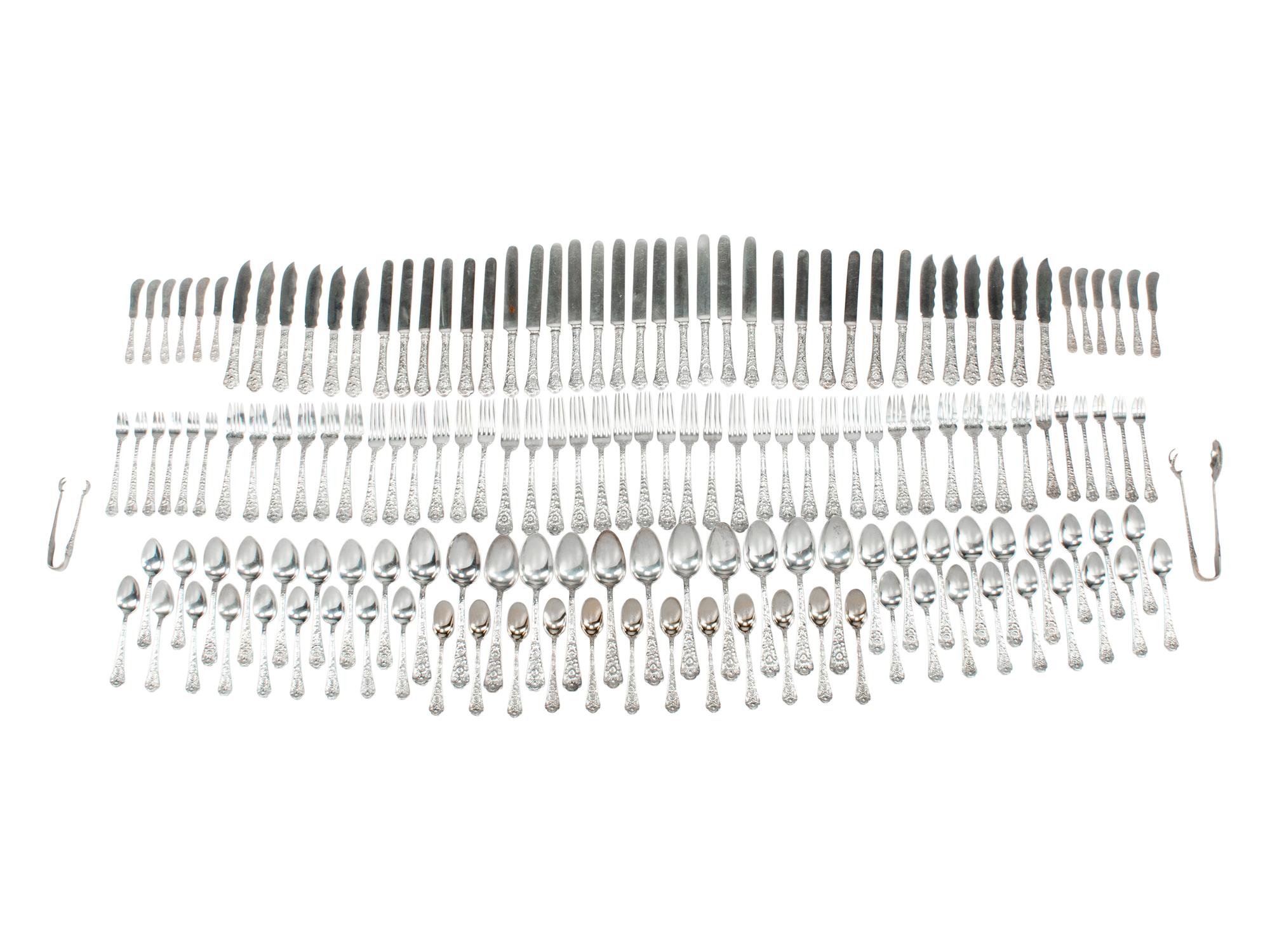 An American Silver Flatware Service