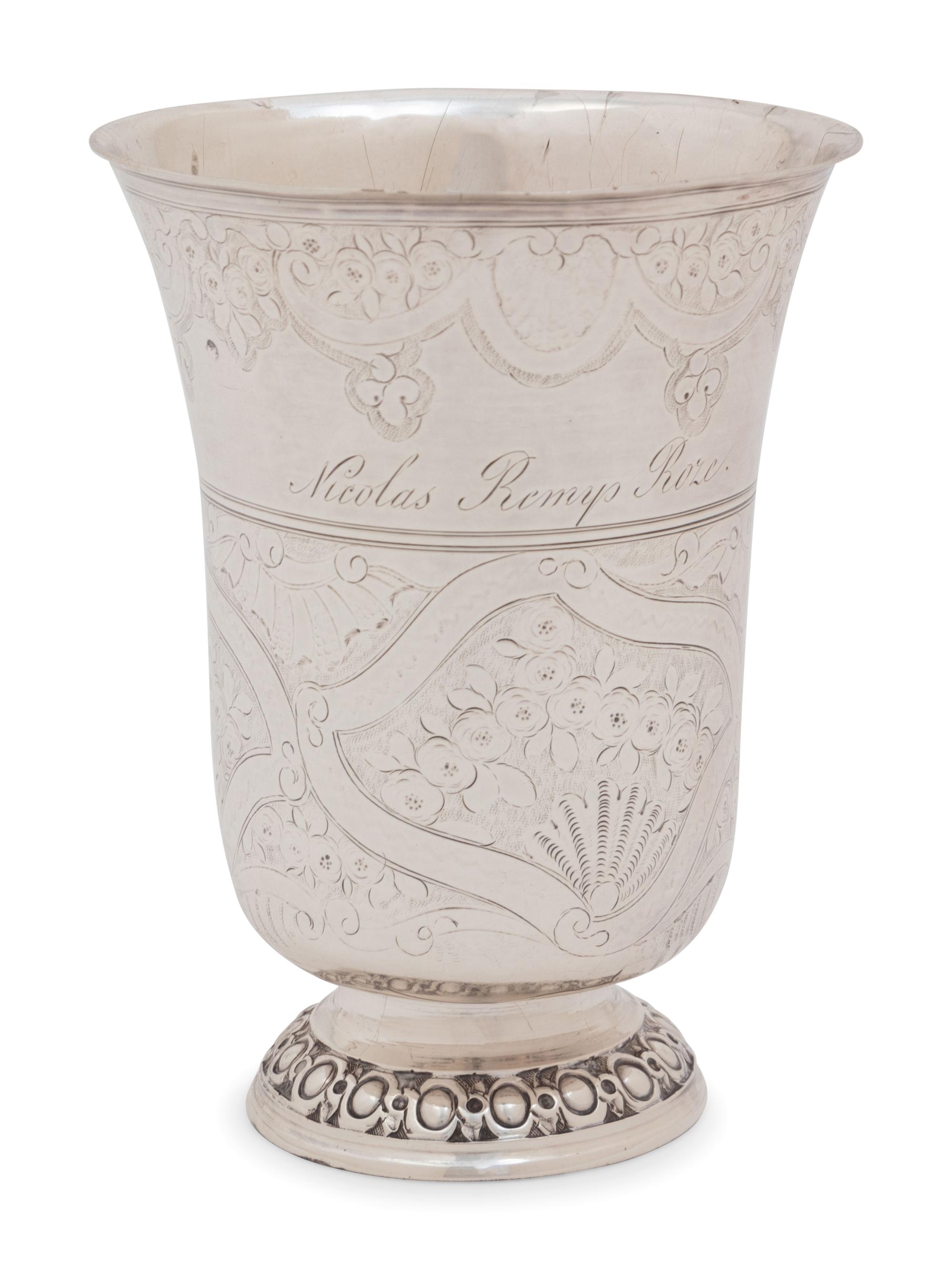 A French Ancien Regime Silver Tumbler