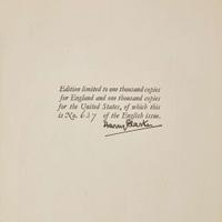 [Children's & Illustrated] [Clarke, Harry] Group of Two Signed Limited Editions