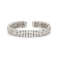 WHITE GOLD AND DIAMOND CUFF BRACELET