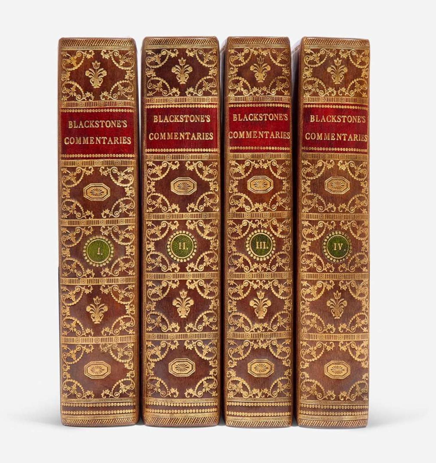 [Americana] [Law] Blackstone, William Commentaries on the Laws of England