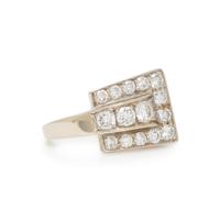DIAMOND BUCKLE RING