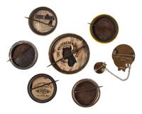[CIVIL RIGHTS]. A group of 7 pinbacks related to Booker T. Washington, the National Negro Business League, and others.