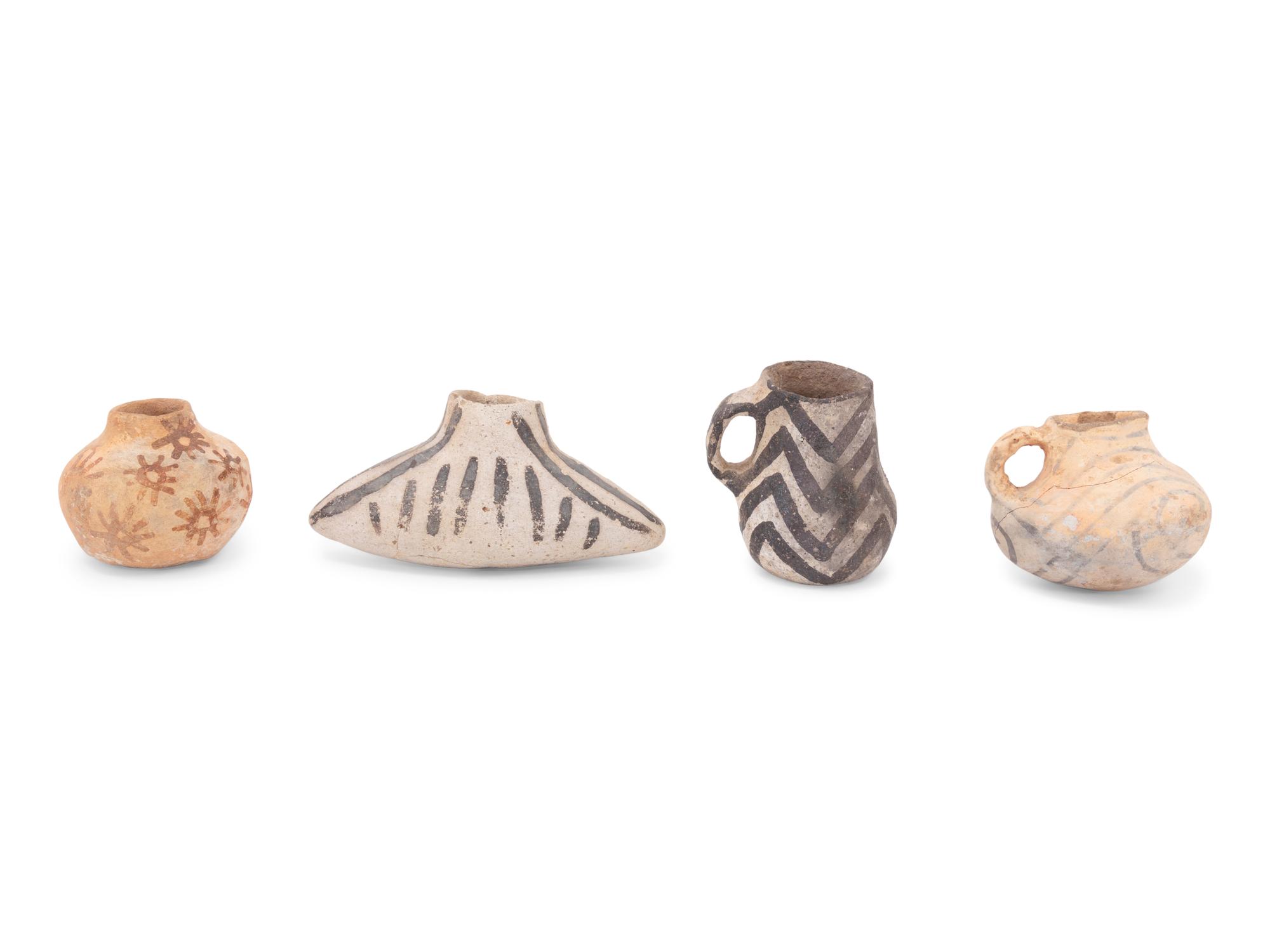 Anasazi Black-on-White Pottery, PLUS other Miniature Vessels