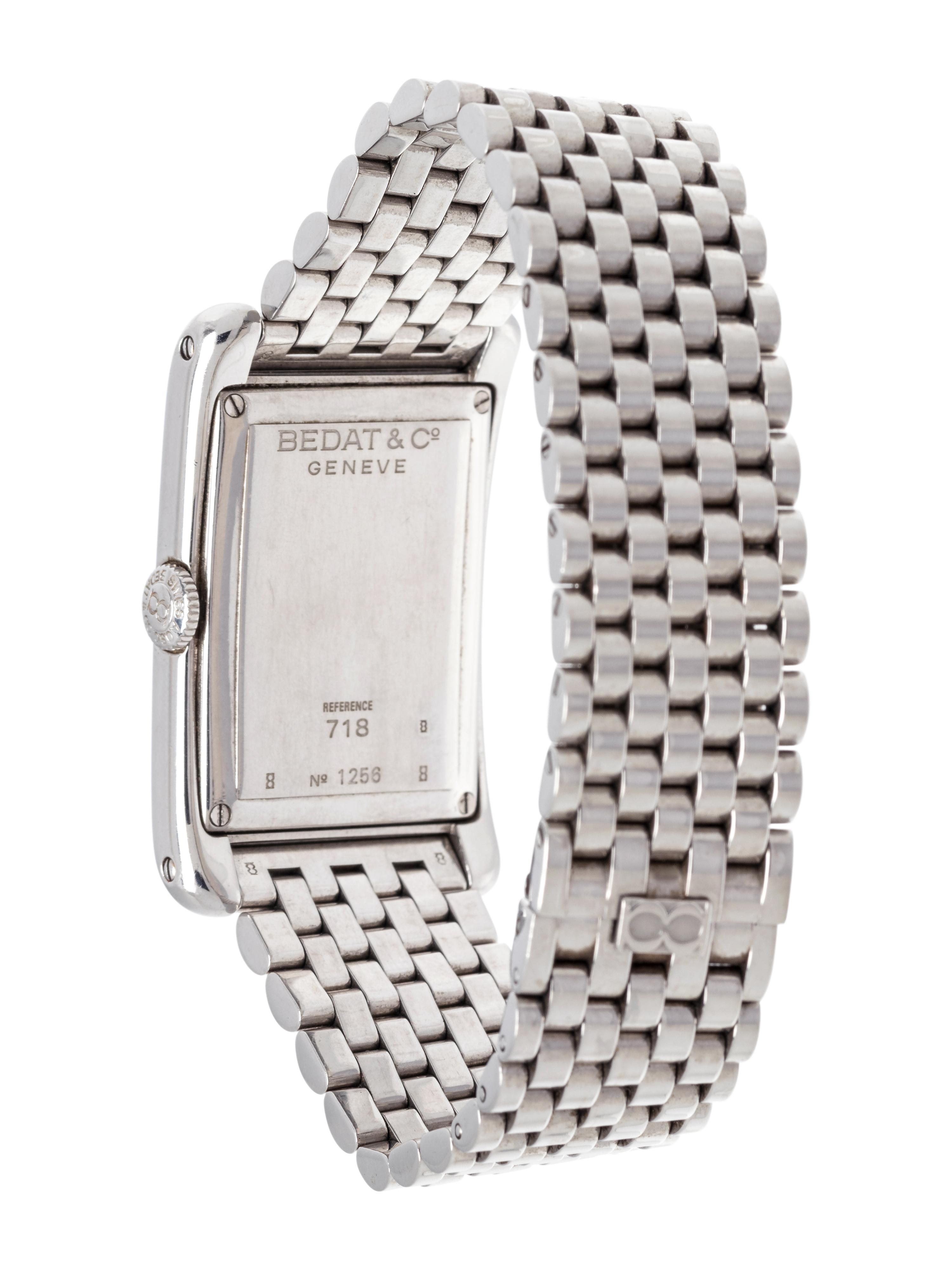 BEDAT & CO., STAINLESS STEEL REF. 718 'NO. 7' WRISTWATCH