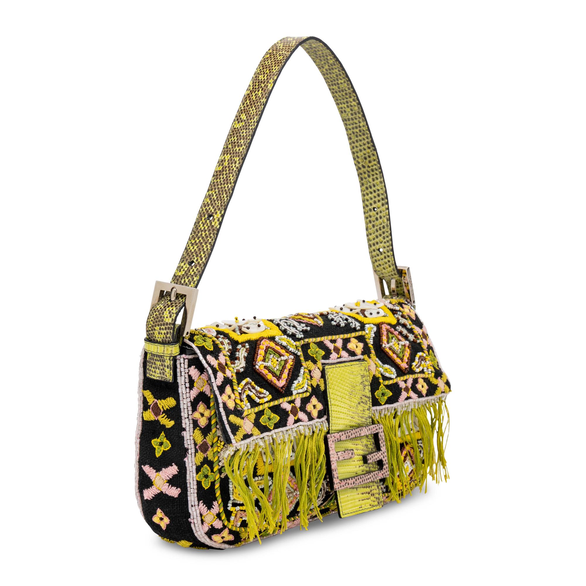 Fendi, Embroidered & Beaded Baguette