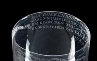 A David Wolff-Attributed Stipple Engraved Wine Glass