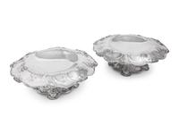 A Pair of Gorham Martelé Silver Compotes