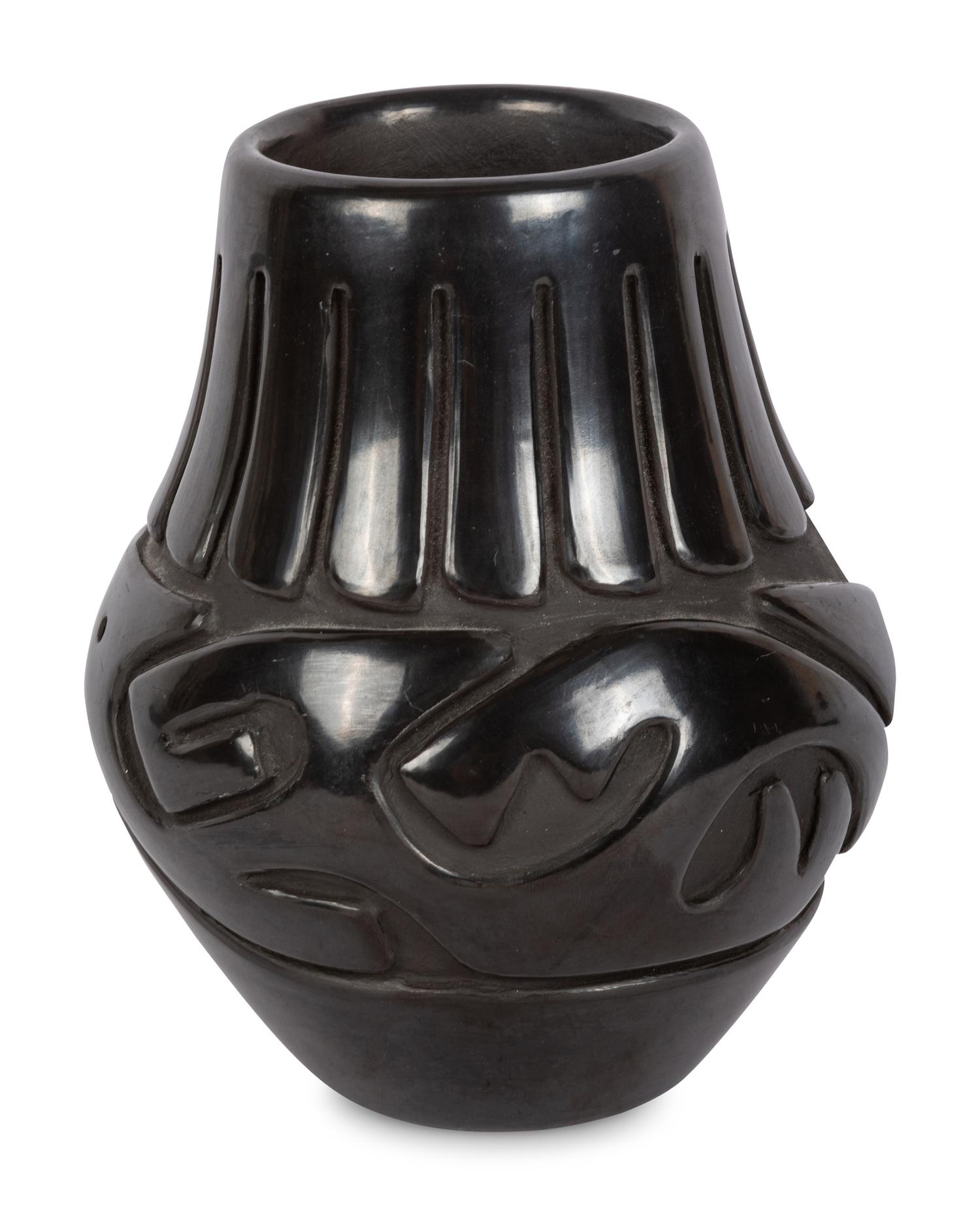 Blackware Pottery Jar