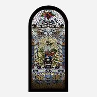 A Bogenrief Studios Stained Glass Window Panel 20th century