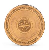 A Continental Gold-Plated Snuff Box