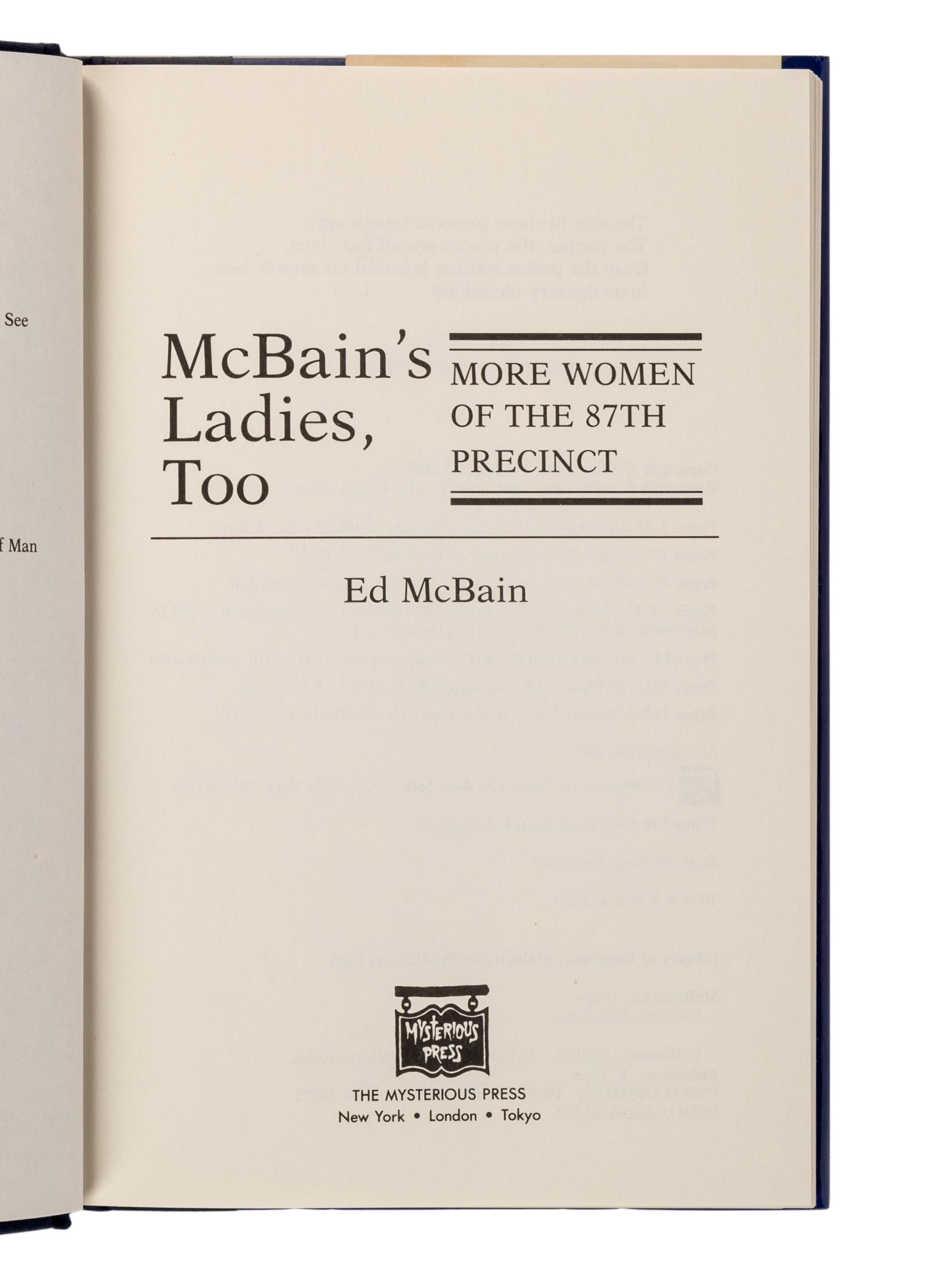 HUNTER, Evan (“Ed McBain”) (1926-2005). A group of 23 works by Hunter from the 87th Precinct Novels series, MOST FIRST EDITIONS, MANY SIGNED, comprising:
