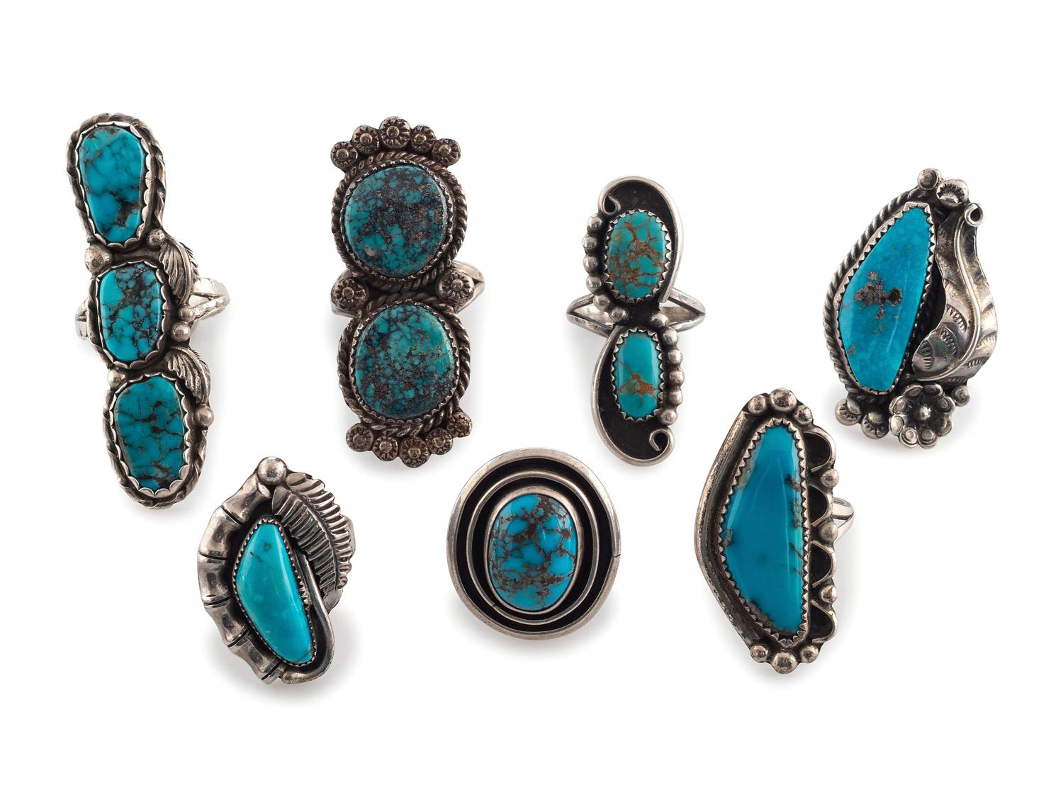 Navajo Silver and Turquoise Rings