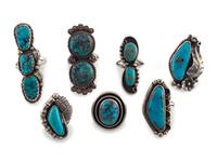Navajo Silver and Turquoise Rings