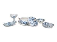 A Meissen Blue Onion Porcelain Dinner Service