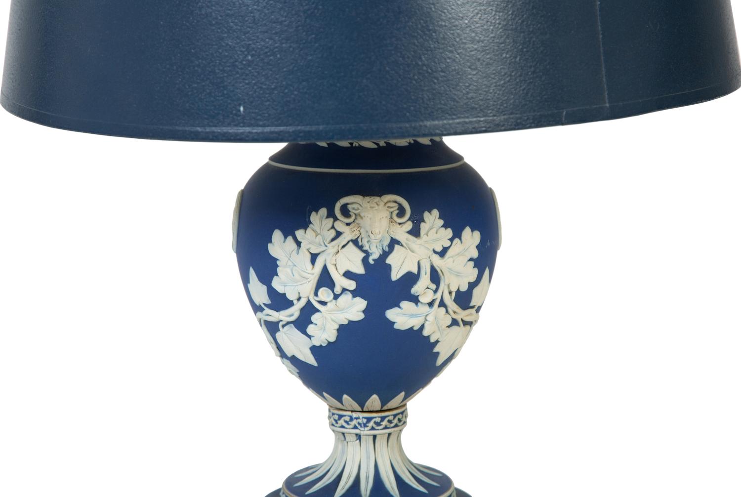 An English Porcelain Table Lamp — 19TH CENTURY, POSSIBLY WEDGWOOD