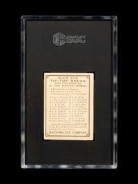 A 1910 Tip Top Bread Honus Wagner Baseball Card (SGC 3 VG)
