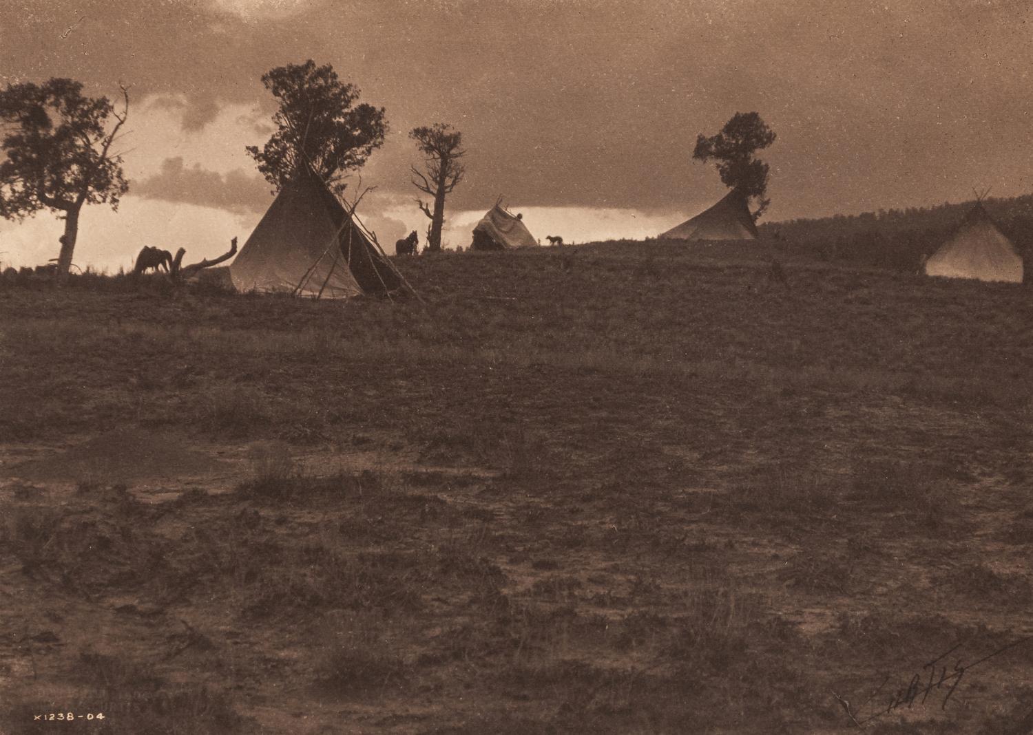 Edward S. Curtis (1868-1952) Hilltop Camp – Jicarilla, 1904