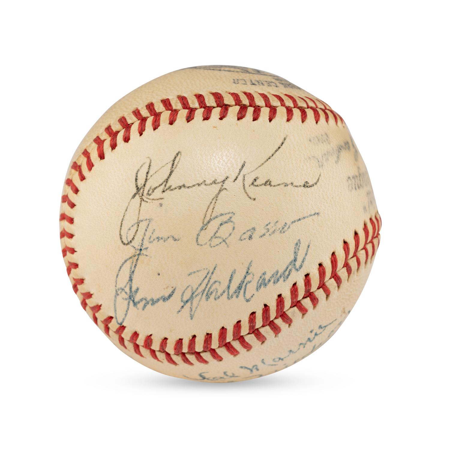 A 1946 Houston Buffaloes Team Signed Autograph Baseball