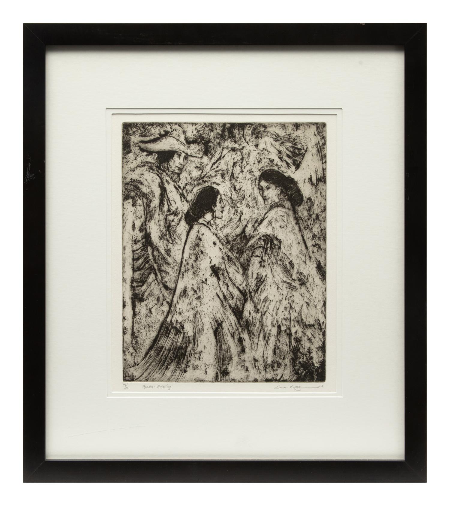 Two Works: Keresan Dancers edition 25/50 and Apaches A-Visiting edition 46/75