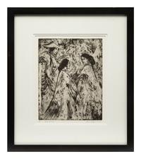 Two Works: Keresan Dancers edition 25/50 and Apaches A-Visiting edition 46/75