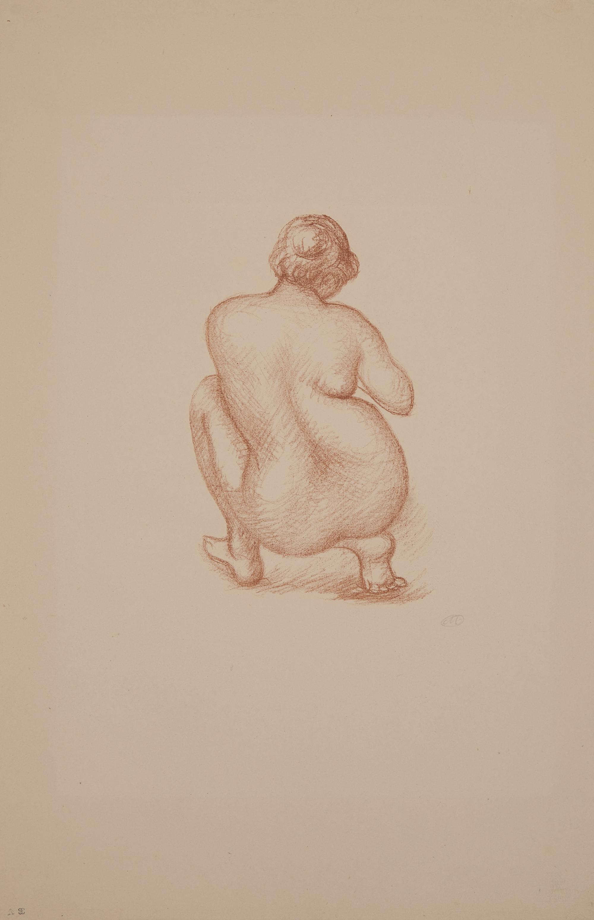 Aristide Maillol (French, 1861-1944) — Untitled (from Dialogues des Courtisanes); Femme Accroupie de dos (two works)