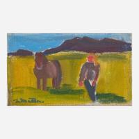 Louisa Matthíasdóttir (Icelandic, 1917-2000) Two Icelandic Scenes