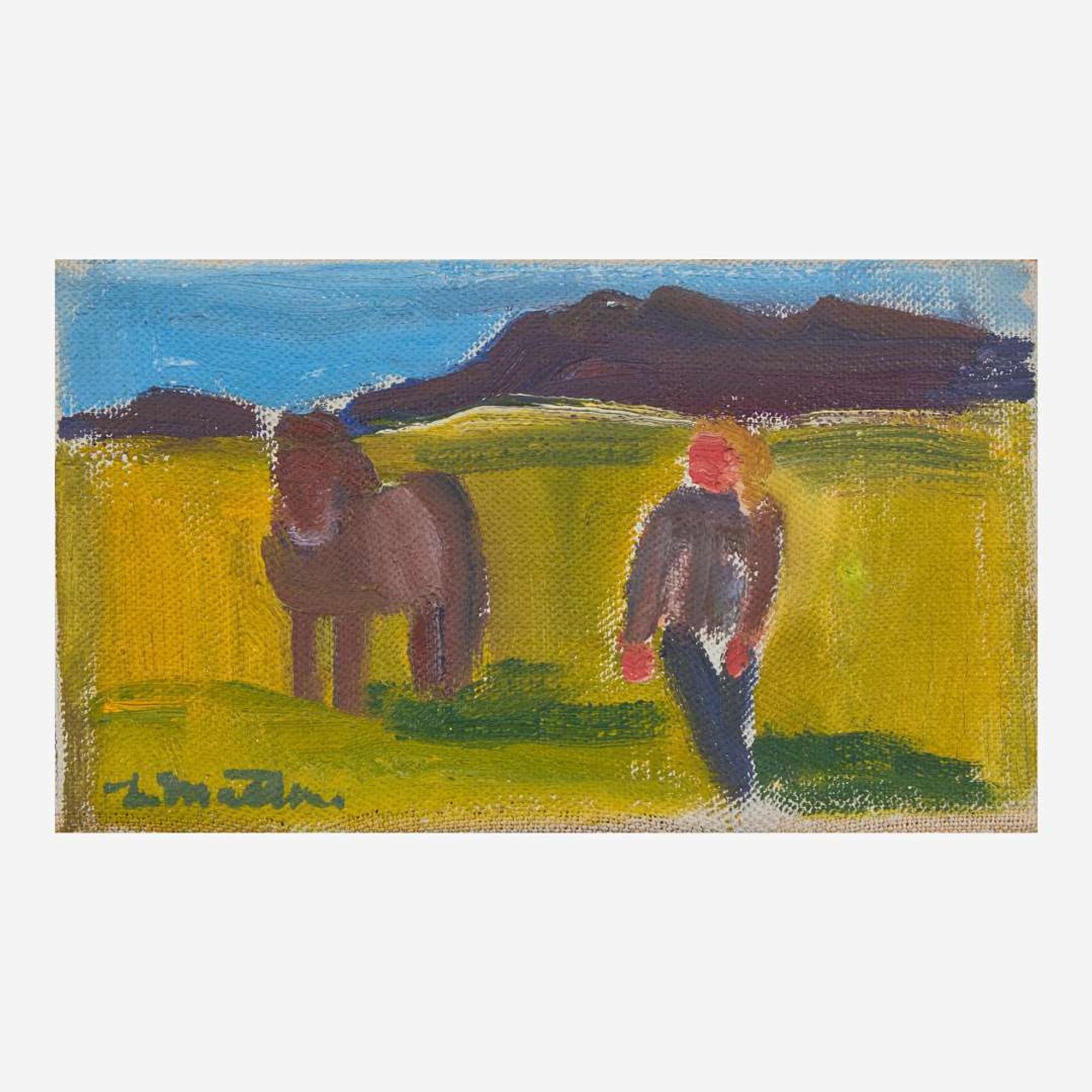 Louisa Matthíasdóttir (Icelandic, 1917-2000) Two Icelandic Scenes