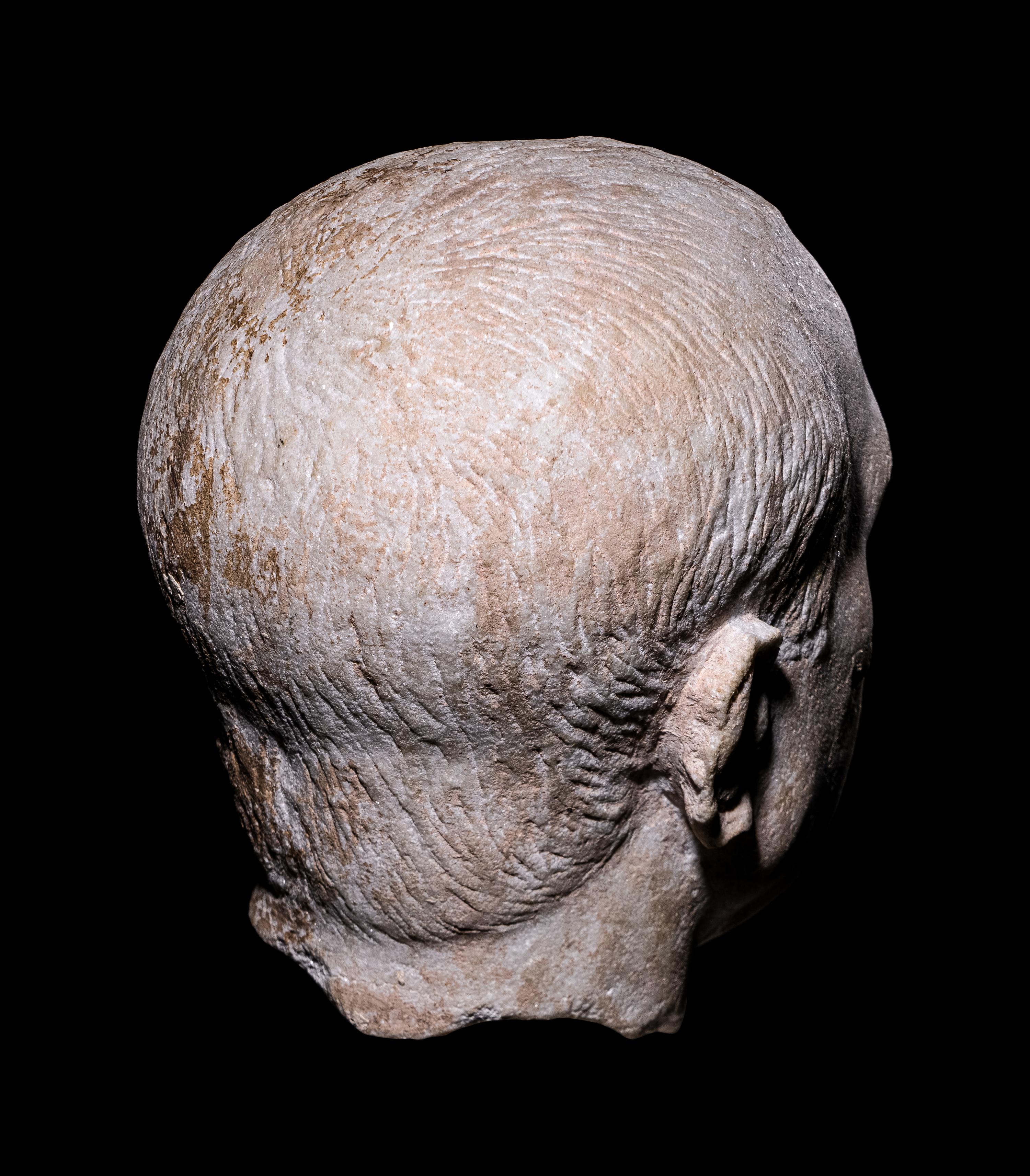 A Roman Marble Portrait Head of a Man